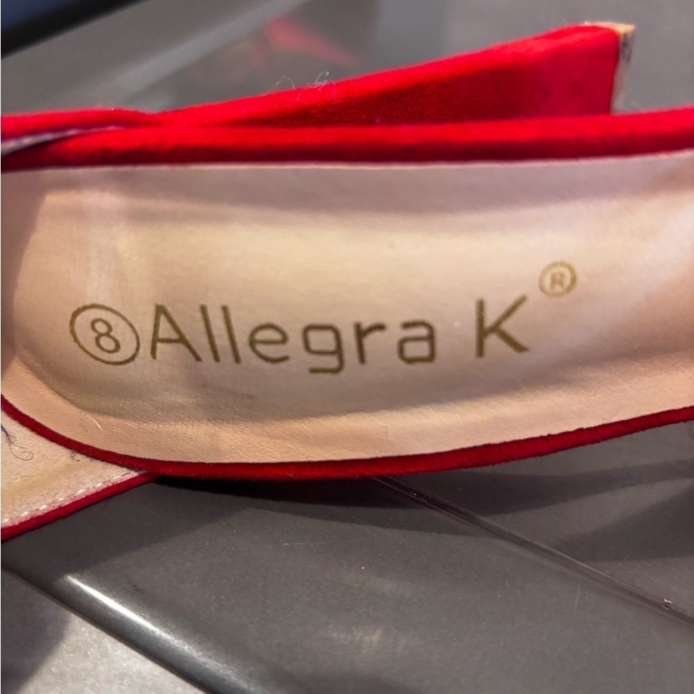 Allegra K Vibrant Red Belt - Picture 2 of 6